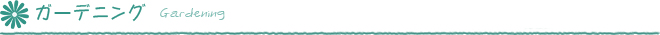 ガーデニング